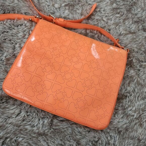 Kate Spade Darby Metro Spade Laser Cut Crossbody Bag Orange - Picture 6 of 14